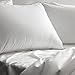Precoco White Pillow Cases Standard Size-100% Cotton Pillowcase Covers with Zipper Hidden, Breathable & Ultra Soft/Pillow Covers for Easy Care, Set of 2