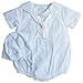 Petit Ami Baby Boys Sailor Suit Romper with Hat (Blue, 9 Months)