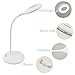 KUWAN LED Desk Lamp Dimmable Touch Sensor Lamp Eye Care Lamp Light with Adjustable Flexible Gooseneck Rechargeable USB Charging Port for Home Kids Students Teen Reading