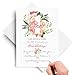 Bliss Collections Invitations with Envelopes for All Occasions, Invites Perfect for: Weddings, Bridal Showers, Engagement, Birthday Party or Special Event, Pack of 25 5x7 Cards - Pink Floral