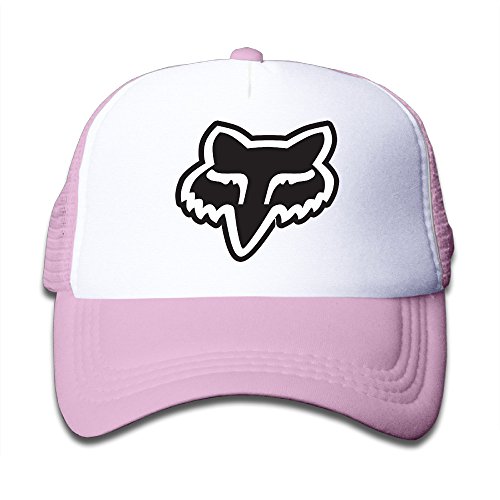 Boy Fox Logo Adjustable Snapback Mesh Caps Pink One Size