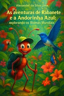 Livro As aventuras de Rabanete e a andorinha azul : Explorando os Biomas Mundiais.