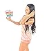 Taekwondo Silhouettes Hair Elastics Ribbon Ties (2 Cards,16 Hair Ties) Girls Martial Arts Karate Kickboxing Sports Self Defense No Crease Ponytail Holders Pony Tail Holder Ouchless Ribbon Bands