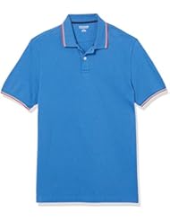 Amazon Essentials Polo de corte slim de algodón con ribete de piqué estándar para hombre