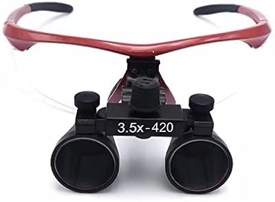 MKDental 3.5X Surgical Binocular Loupes Magnifier 420MM Working Distance