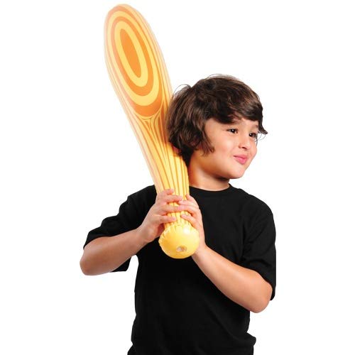 image for M&E Baseball PARTY DECORATIONS - Inflatable BASEBALL & BASEBALL BAT In
