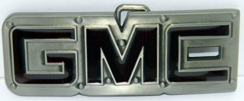 GMC Text Red Enamel DESIGN New Belt Buckle for 1.5 inch leather snap on type belts. This item ships from Cornwall, Ontario, Canada.