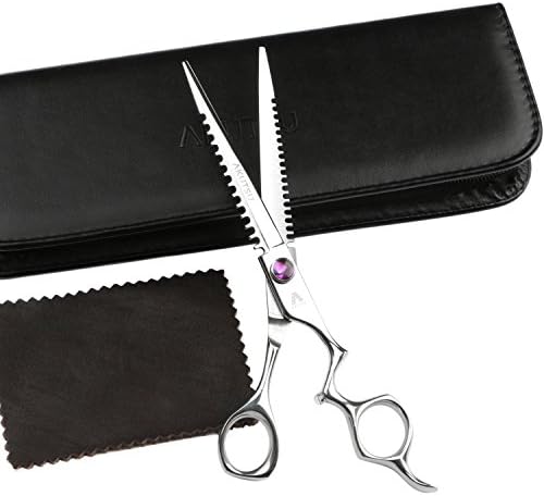 AKUTSU Professional 440C Japanese Stainless Steel Razor Edge 7" Dog Pet Grooming Scissors / Shears / Tools With Case and Cloth