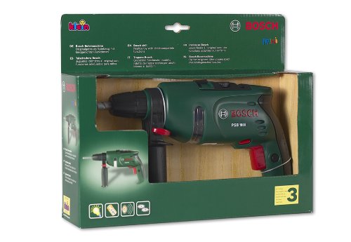 Theo Klein 8413 Bosch Bohrmaschine | Batteriebetriebener rotierender Bohrer | Mit Sound- und Lichteffekten | Maße: 28,5 cm x 4,5 cm x 16 cm | Spielzeug für Kinder ab 3 Jahren – Bild 3