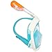 Tribord EasyBreath Full Face, Anti-Fog, Hypoallergenic Silicone Facial Lining, Atoll, M/L