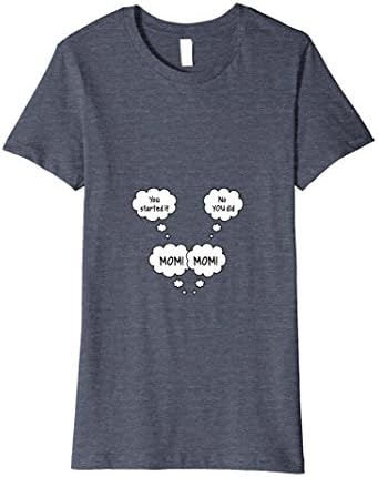 Womens Womens Twins Pregnancy Announcement Funny T-Shirt Medium Heather Blue