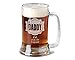 16 Oz Beer Stein for Dad Fathers Day Engraved Glass Beer Mug Stein Personalized Est Kids Birth Dates Etched Daddy Father Grandpa