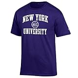 Elite Fan New York University Violets Men's Short Sleeve Arch Tee, Purple, X Large