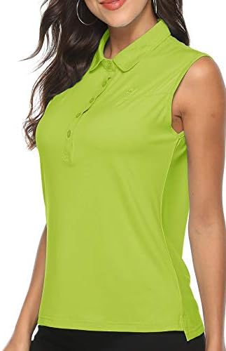 AjezMax Women’s Golf Sleeveless Polo Quick-Drying Sports Shirts