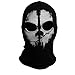 Unisex Black Balaclava Ghosts Cod Ghost Mask for Cosplay Party Halloween Outdoor Motorcycle Bike Cycling Hiking Protection Hooded Skull Bandana