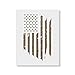 Distressed American Flag Stencil - July 4th, 4th of July