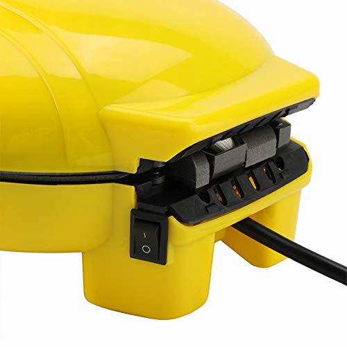 Multifunction Electric Baking Cake Maker,Yellow Cartoon Cupcake Machine Mold Breakfast DIY,Cute 7 Different Shaped,US Plug 110V
