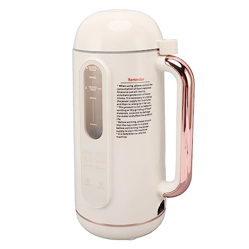 Pssopp Automatic Soy Milk Maker, Stainless Steel 3-Layer Vane/Wing for Smoothies and Sauces, 700ML Capacity for Home Use