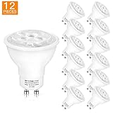 GU10 LED Bulbs 50Watt Halogen Equivalent, SHINE HAI Warm White Spotlight Bulbs GU10 Base, 3.5W MR16, 120Volt, Non-Dimmable, 350lm, 110° Beam Angle, LED Light Bulbs, 12-Pack
