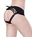 ETAOLINE Women Sexy Lingerie Bowknot Strappy Panties Lace Thongs Underwear