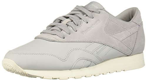 Reebok men s cl nylon as sneaker, skull grey/stark grey/cha, 6 m …