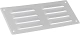 EUROPLAST 260x105mm White Metal Air Vent Grille Cover with Insect Mesh view 4