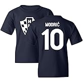 Croatia Soccer Cup Fan - Modric 10 Jersey Style Youth Unisex T-Shirt