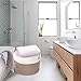 INDRESSME Cotton Rope Basket Extra Large Woven Basket for Blankets Toy Basket Baby Laundry Basket with Big Handles Rope Hamper Storage Bin for Organizer Toy Pillow Living Room, 21 D x 14 H Inches