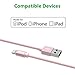 [Apple MFi Certified] Zendure 3.3 ft 39 inch (100 cm 1 Meter) Nylon Braided USB Charge/Sync Cable with Lightning Connector for iPhone 6/6 Plus, iPad Air 2 and More (Rose Gold)
