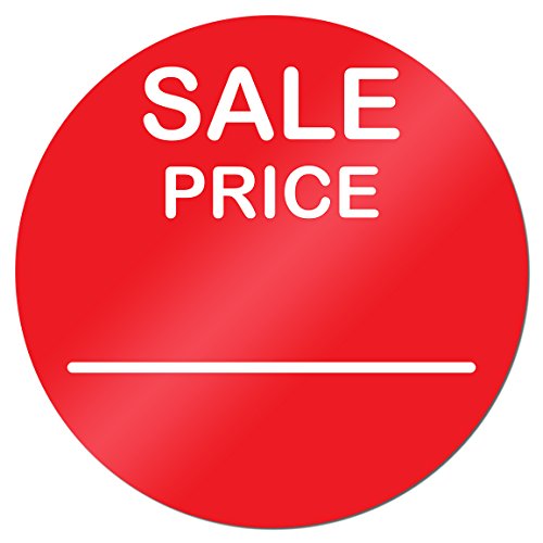 Sale Price 2 Inch Round Sticker Label Retail Store Tag Red 300 Labels