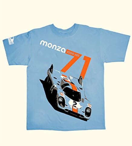 Gulf Porsche 917K Monza 1971 Rodriguez/Oliver Victory Tee-shirt by Nicolas Hunziker (XL)