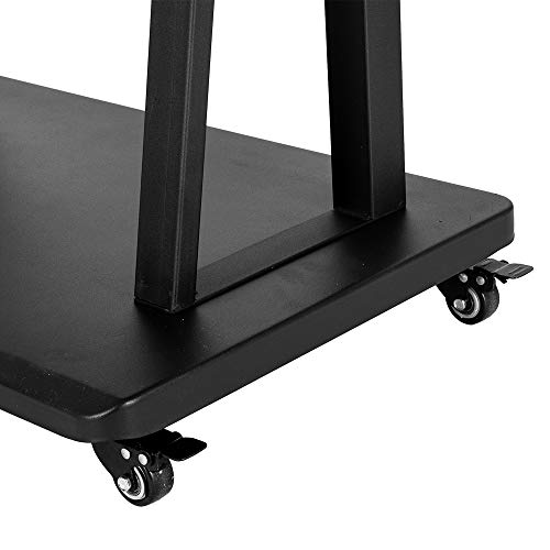Henf Rolling TV Cart Mobile TV Stand for 40 to 80 inch LCD LED Plasma Flat Panel Screen,Height Adjustable TV Floor Stand Console with Locking Wheels,Max Load 176 Lbs - Thumbnail 7