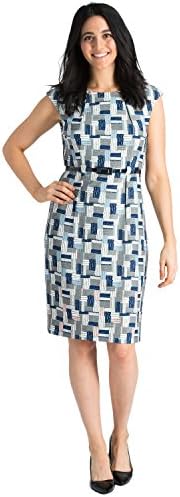 ILE New York Women's Belted Sheath Dress Size 12
