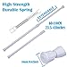 AIZESI 6PCS Spring Tension Rods,23.5 to 43 inch Spring Curtain Rods Window Rods for Kitchen Window Bathroom White Adjustable Tension Rods(60-110CM)