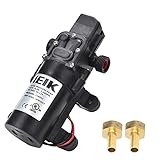 IEIK Water Pressure Diaphragm Pump DC 12V Pressure Switch Sprayer Pump 5LPM 1.35 GPM 116PSI 165ft Self Priming Pump for Caravan RV Boat Marine Agricultural Spraying Port