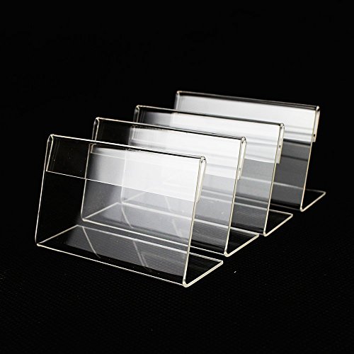 36pcs Mini Sign Display Holder Price Card Tag Label Counter Top Stand Case 7cm x 4cm