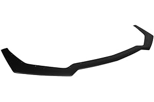 IKON MOTORSPORTS Front Bumper Lip Compatible with 2018-2023 Ford Mustang GT Model Only GT Style Unpainted Black Polypropylene PP Air Dam Chin Spoiler Protector Splitter