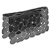 mDesign Adjustable Kitchen Sink Dish Drying Mat/Grid - Soft Plastic Sink Protector, Cushions Sinks, Dishes - Quick Draining Pebble Design - Includes 1 Saddle, 2 Large Mats - Set of 3 - Black