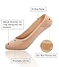ADFOLF 6 Pairs No Show Socks Women Invisible Non Slip Low Cut Boat Liner Socks (Beige)