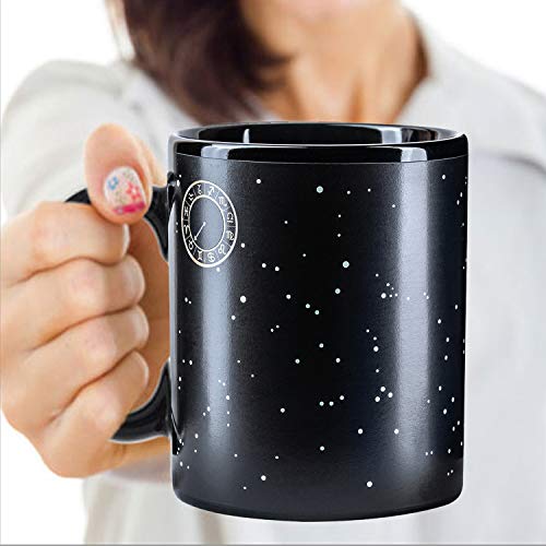 Constellation Mug 12 OZ Color Changing Mug Ceramic Magic Heat Changing Coffee Mug Novelty Christmas Gifts - Aquarius