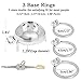 Greymond Men Stainless Steel Protective Device Hypoallergenic Ring, Suitable for Men of Any Size Artist Blending (40mm)