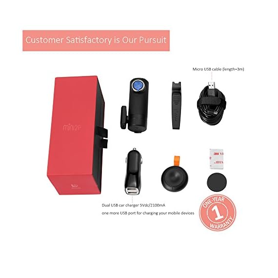 DDPai Mini2P WiFi Dash Cam With Distortionless Lens 1440P 2K Car Camera With Builtin