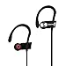 Bluetooth Headphones, New Trent Bluetooth 4.1 Sport HD Stereo Headset In-ear Earbuds Earphones with Flexible Ear Hooks (Black + Silver)