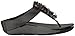 FitFlop Women's Boogaloo Toe Post Flip Flop, Black, 7 M US