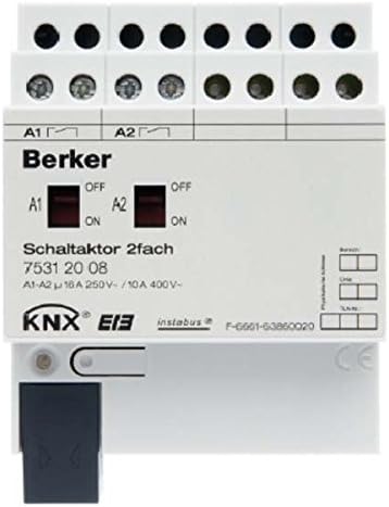 Berker 2–Way Switch Actuator 16 A Sch 75312008 ließer, Hand, Status INSTABUS Bussystem EIB / KNX Switch Actuator 4011334306481