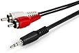 RiteAV 6 Feet 3.5mm to Stereo RCA Male Cable