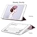 iPad Mini 3 Case,iPad Mini 2 Case,iPad Mini Case,ULAK Slim Bumper Smart Case Stand for Apple iPad Mini 1/2/3 Colorful Clear Back Cover Lightweight with Auto Sleep/Wake Function, Rose Gold