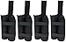 Just Relax Universal 4-Piece Heavy Duty Weight Bags Set 1400 Denier Polyester with PVC Coating Fabric, Great for Canopy Tents, Gazebos, Outdoor Event, Holds 40 Pounds, Includes Metal Stakes, Black