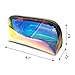 Longjet Holographic Makeup Bag Clear Cosmetic Bag Large Capacity Clear Toiletry Pouch