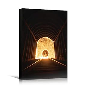 signwin Canvas Wall Art Light Tunnel Abstract Architecture...